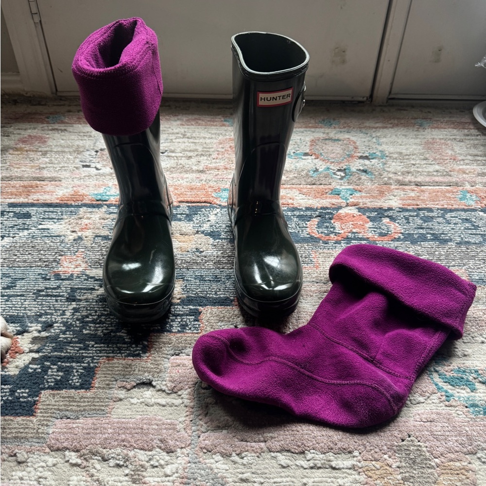 Hunter Short Gloss Rain Boots - Women’s